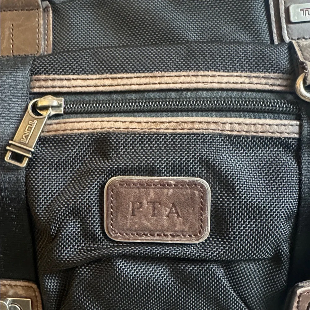 TUMI Alpha Black Ballistic Nylon Laptop Briefcase Messenger Bag